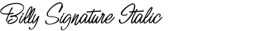 Billy Signature Italic